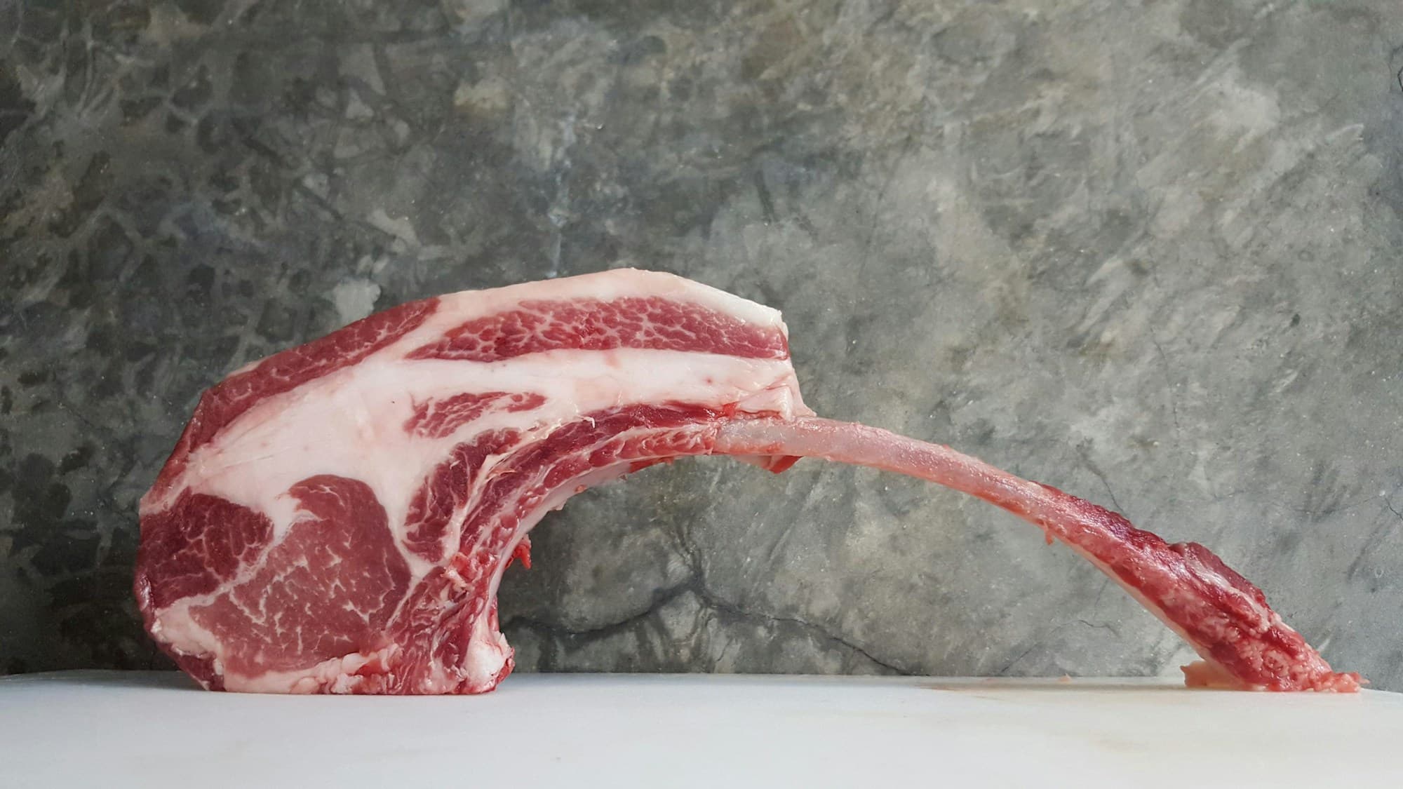 Loin, shoulder, belly, ribs, and leg, portioned to spec.